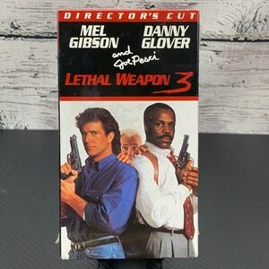 Lethal Weapon 3 [1998 VHS] Tape Director's Cut Mel Gibson Danny Glover Joe Pesci